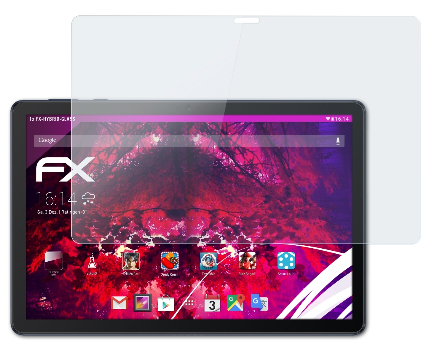 FX-Hybrid-Glass Huawei MatePad C5e) Schutzglas(für ATFOLIX