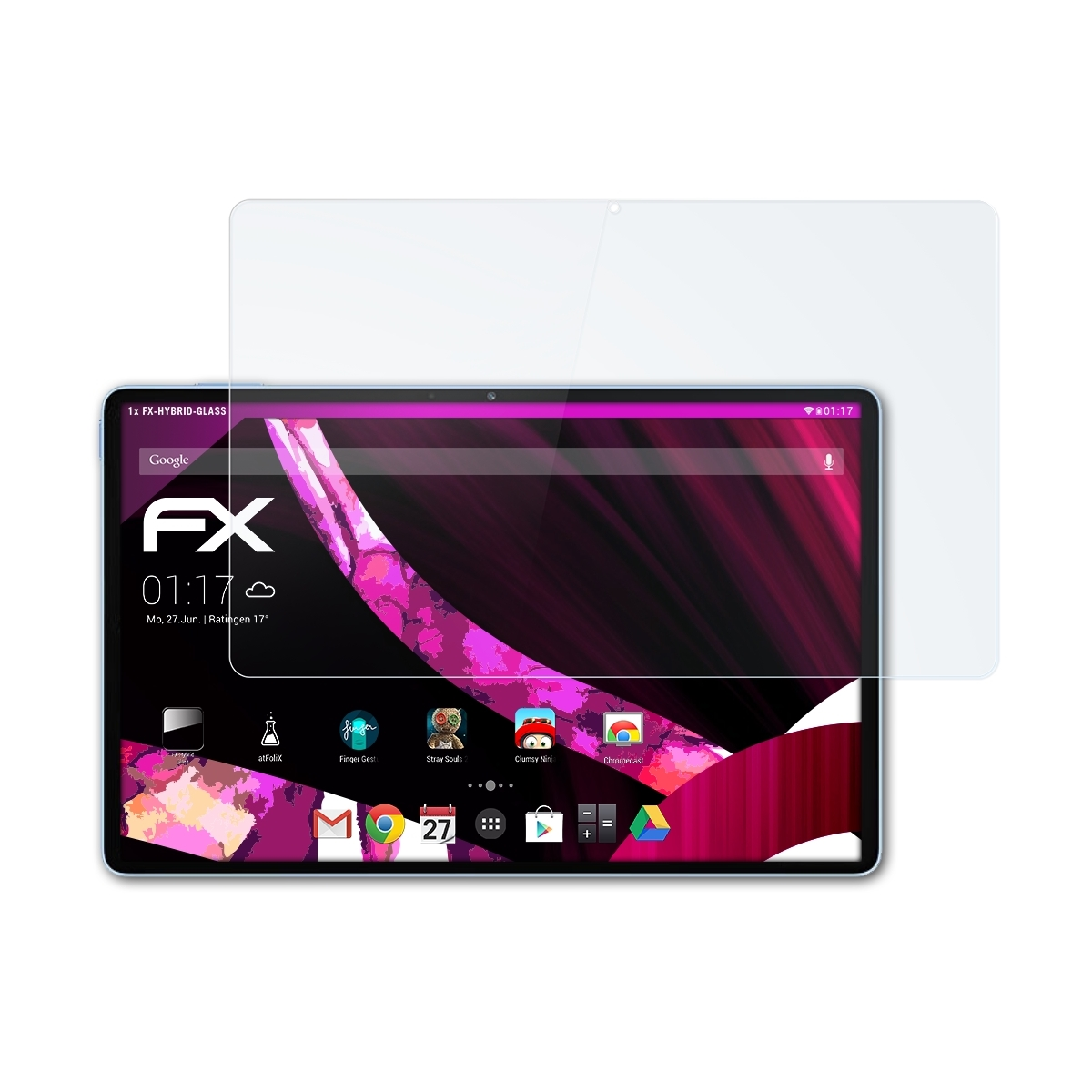 ATFOLIX FX-Hybrid-Glass Schutzglas(für Realme X) Pad