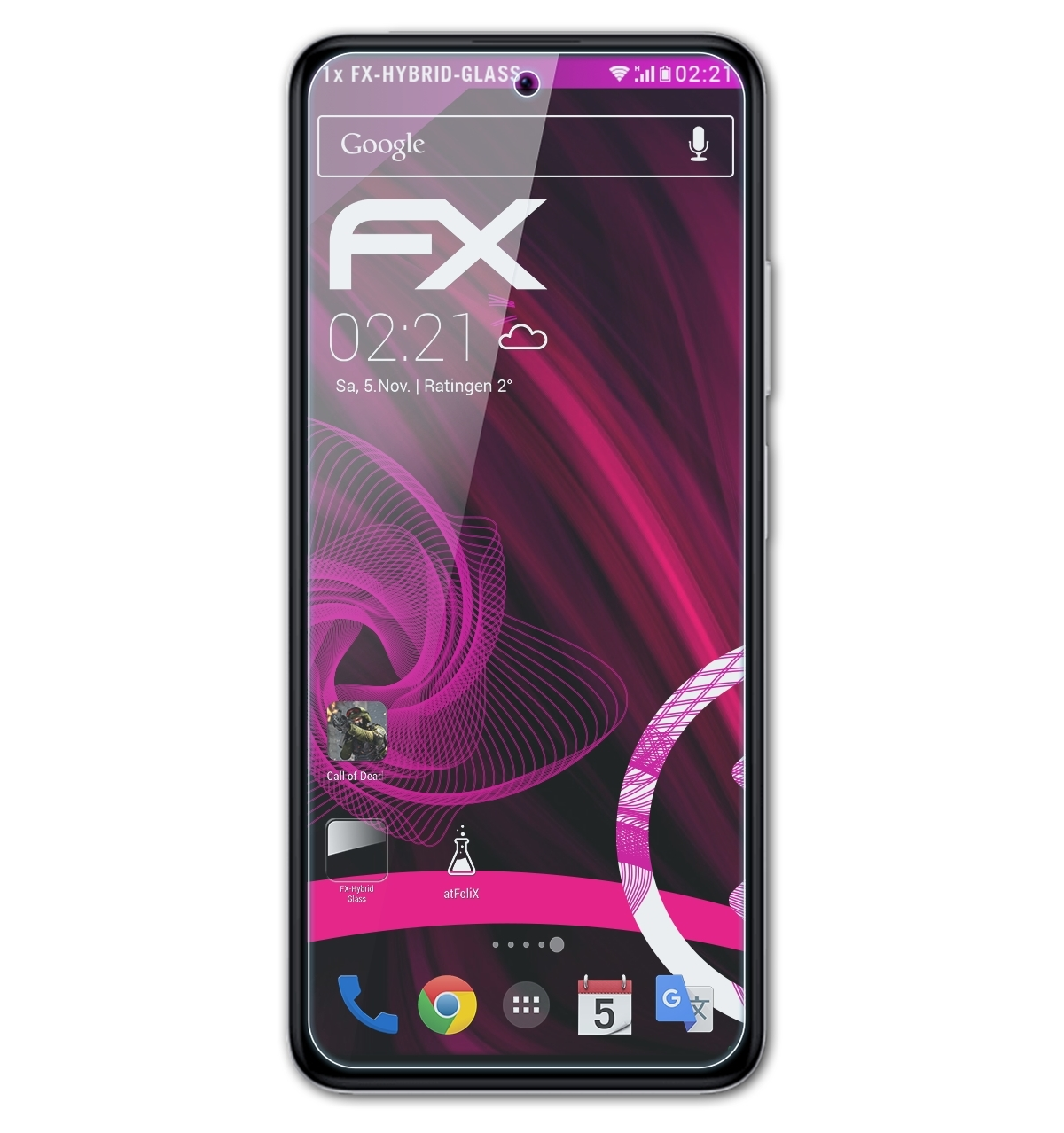 Schutzglas(für FX-Hybrid-Glass Redmi ATFOLIX Note Pro+) 11T Xiaomi