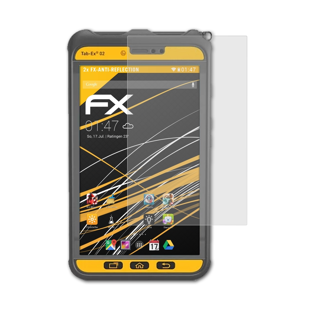 Displayschutz(für DZ2) ATFOLIX ecom FX-Antireflex 2x Tab-Ex 02