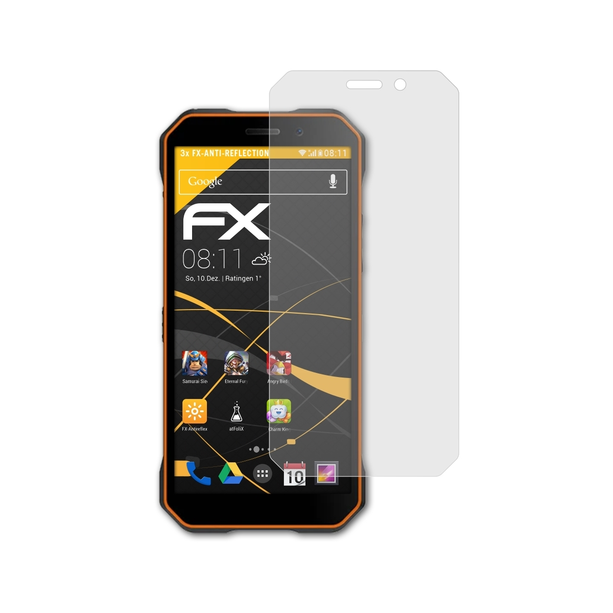 FX-Antireflex ATFOLIX Doogee S51) Displayschutz(für 3x