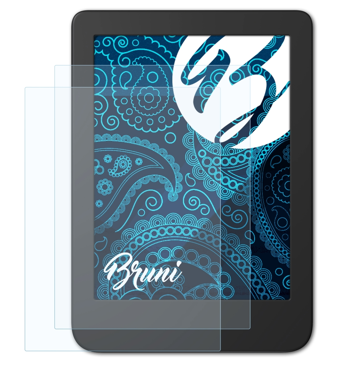 BRUNI 2x Basics-Clear Schutzfolie(für Tolino 4) Shine