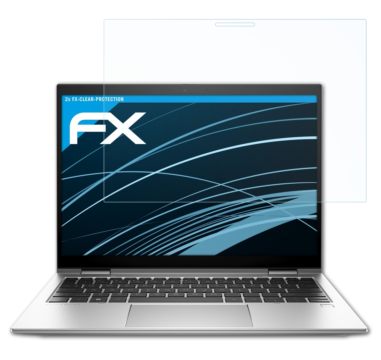 ATFOLIX 2x FX-Clear x360 HP Elite G9) 830 Displayschutz(für