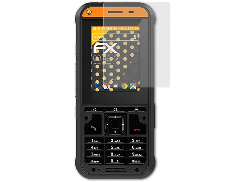ATFOLIX 3x FX-Antireflex Displayschutz(für ecom Ex-Handy 10)