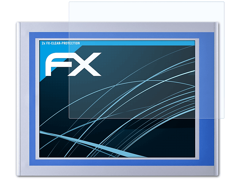 ATFOLIX 2x Displayschutz(für (12.1 Inch)) TPC6000-A124-T FX-Clear Nodka