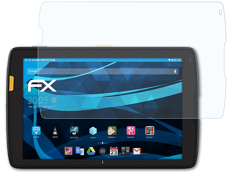 ATFOLIX 2x FX-Clear Displayschutz(für Zebra ET45 (10 Inch))