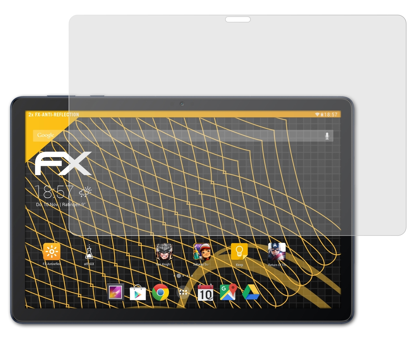 ATFOLIX 2x FX-Antireflex Displayschutz(für Huawei C5e) MatePad