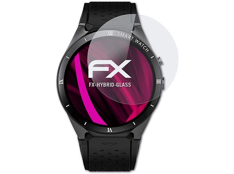 ATFOLIX FX-Hybrid-Glass Schutzglas(für Prixton SW41) | Smartwatch Schutzfolien & Gläser