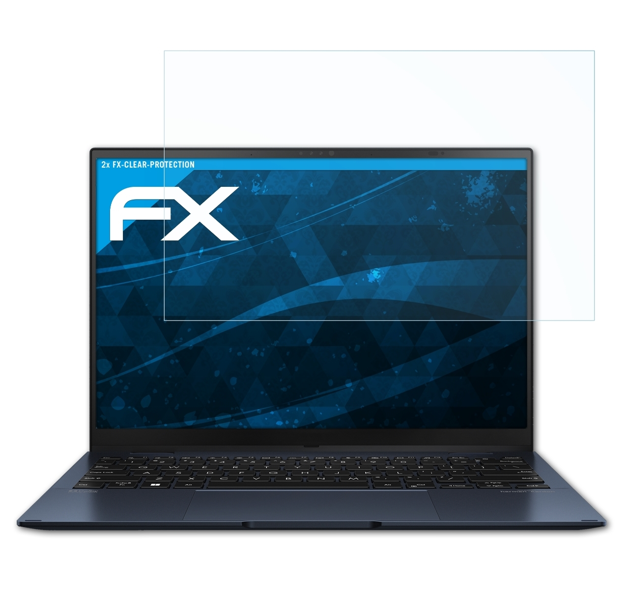 Zenbook Flip ATFOLIX Displayschutz(für Asus (UP5302)) 2x FX-Clear S13