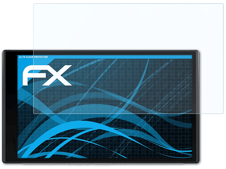 ATFOLIX 3x FX-Clear Displayschutz(für Garmin RV 780)