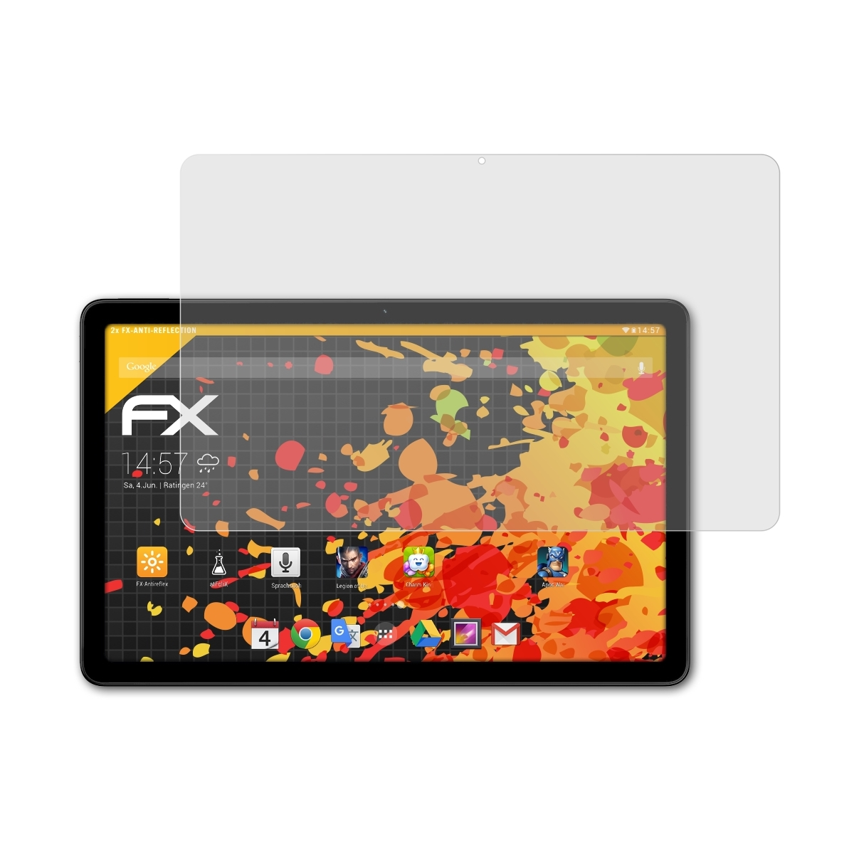 2x ATFOLIX FX-Antireflex Nokia Displayschutz(für T21)