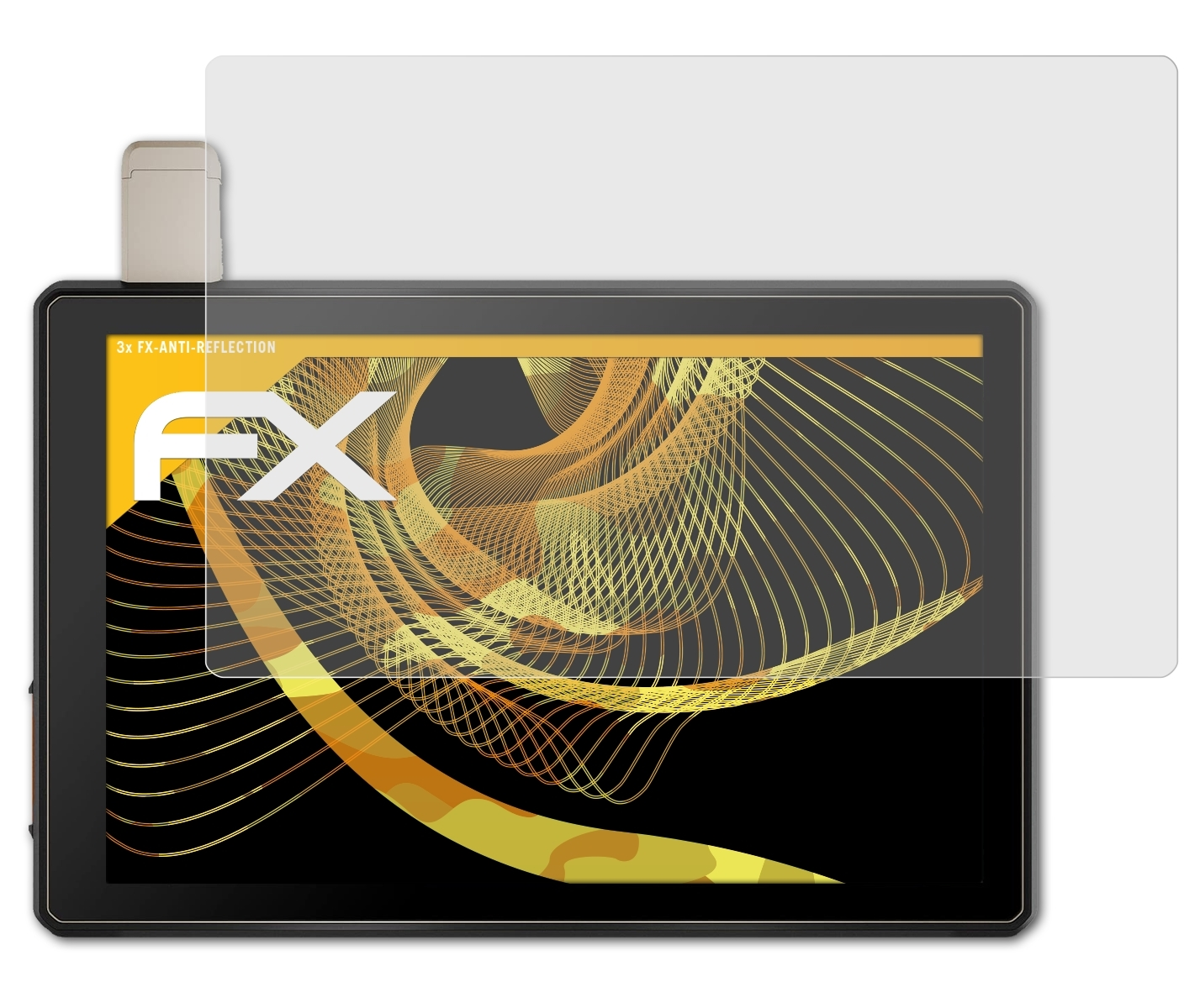 ATFOLIX 3x FX-Antireflex Displayschutz(für inch)) (10 Tread Garmin XL