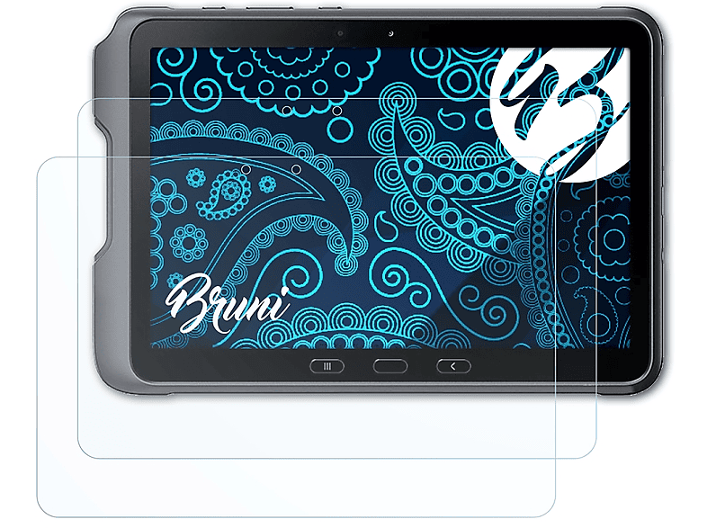 BRUNI 2x Basics-Clear Schutzfolie(für Samsung Galaxy Tab Active4 Pro)