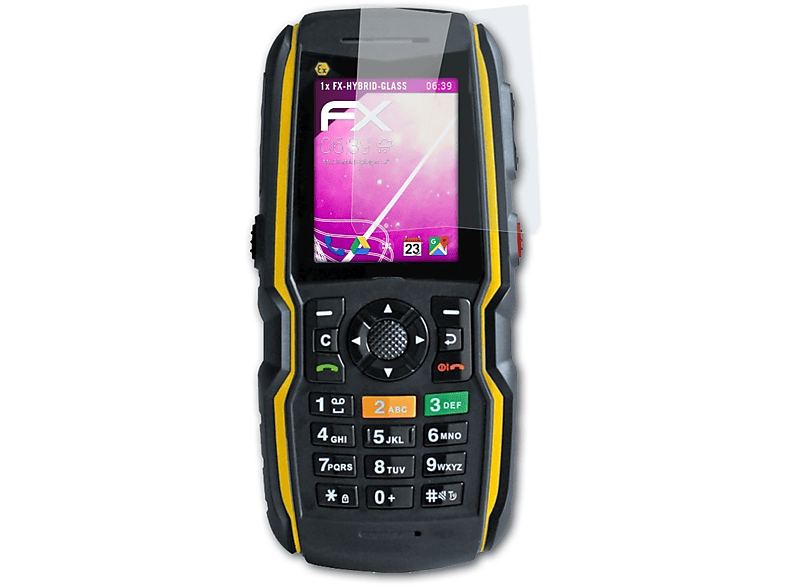 ecom Ex-Handy FX-Hybrid-Glass ATFOLIX 08) Schutzglas(für