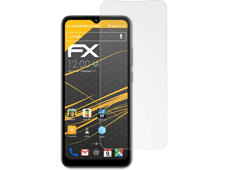 ATFOLIX 3x FX-Antireflex Displayschutz(für Xiaomi Redmi A1 Plus)