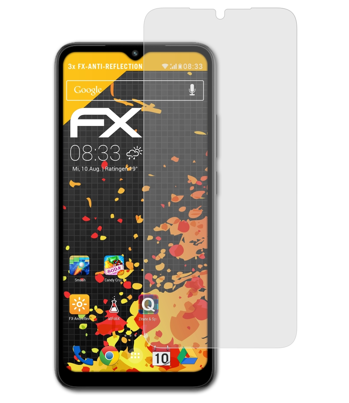 3x Plus) Displayschutz(für FX-Antireflex ATFOLIX A1 Redmi Xiaomi