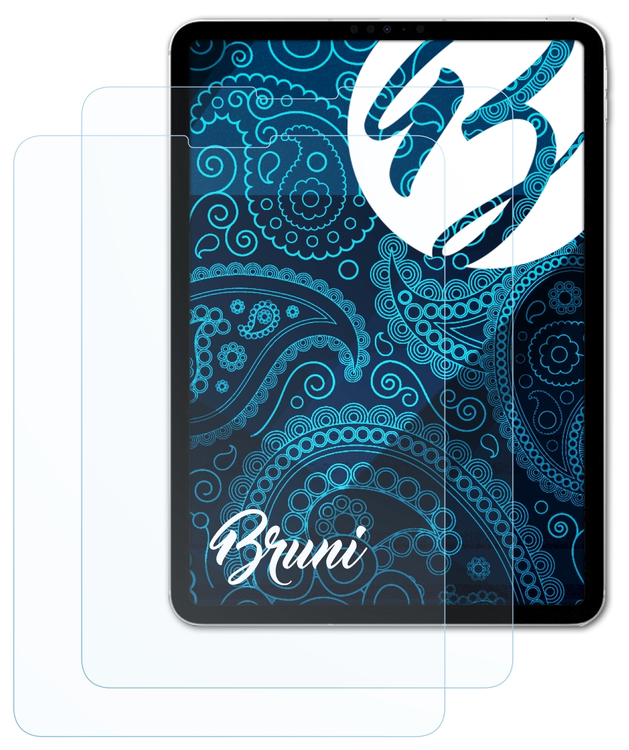 11 Apple Schutzfolie(für (2022)) iPad BRUNI 2x Pro Basics-Clear