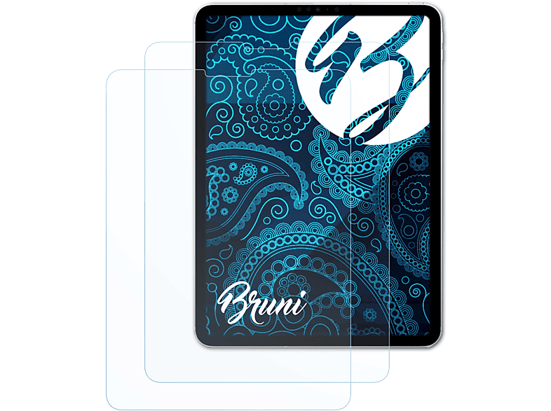 BRUNI 2x Apple iPad Schutzfolie(für 11 (2022)) Basics-Clear Pro