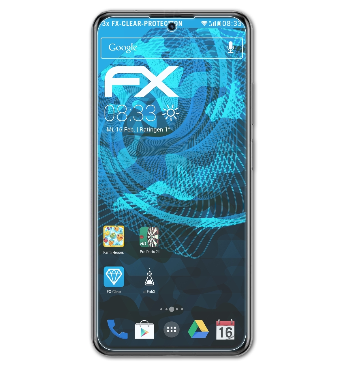 ATFOLIX 3x FX-Clear Displayschutz(für 20 Voyage Pro) ZTE