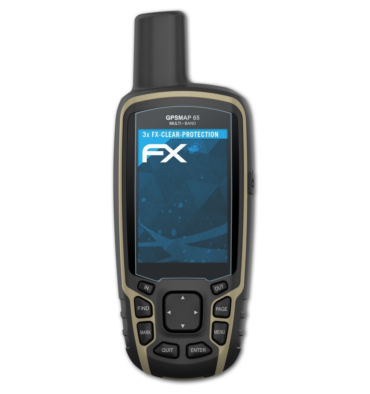 GPSMap ATFOLIX Displayschutz(für 3x Garmin 65) FX-Clear