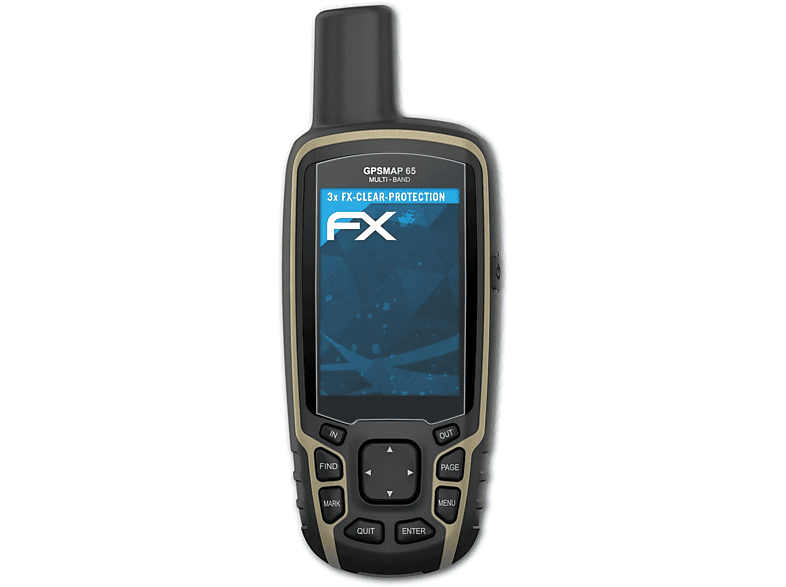ATFOLIX 3x FX-Clear Displayschutz(für Garmin 65) GPSMap