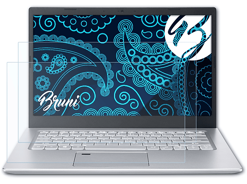 BRUNI 2x Basics-Clear Schutzfolie(für Acer Aspire 5 A514-54)