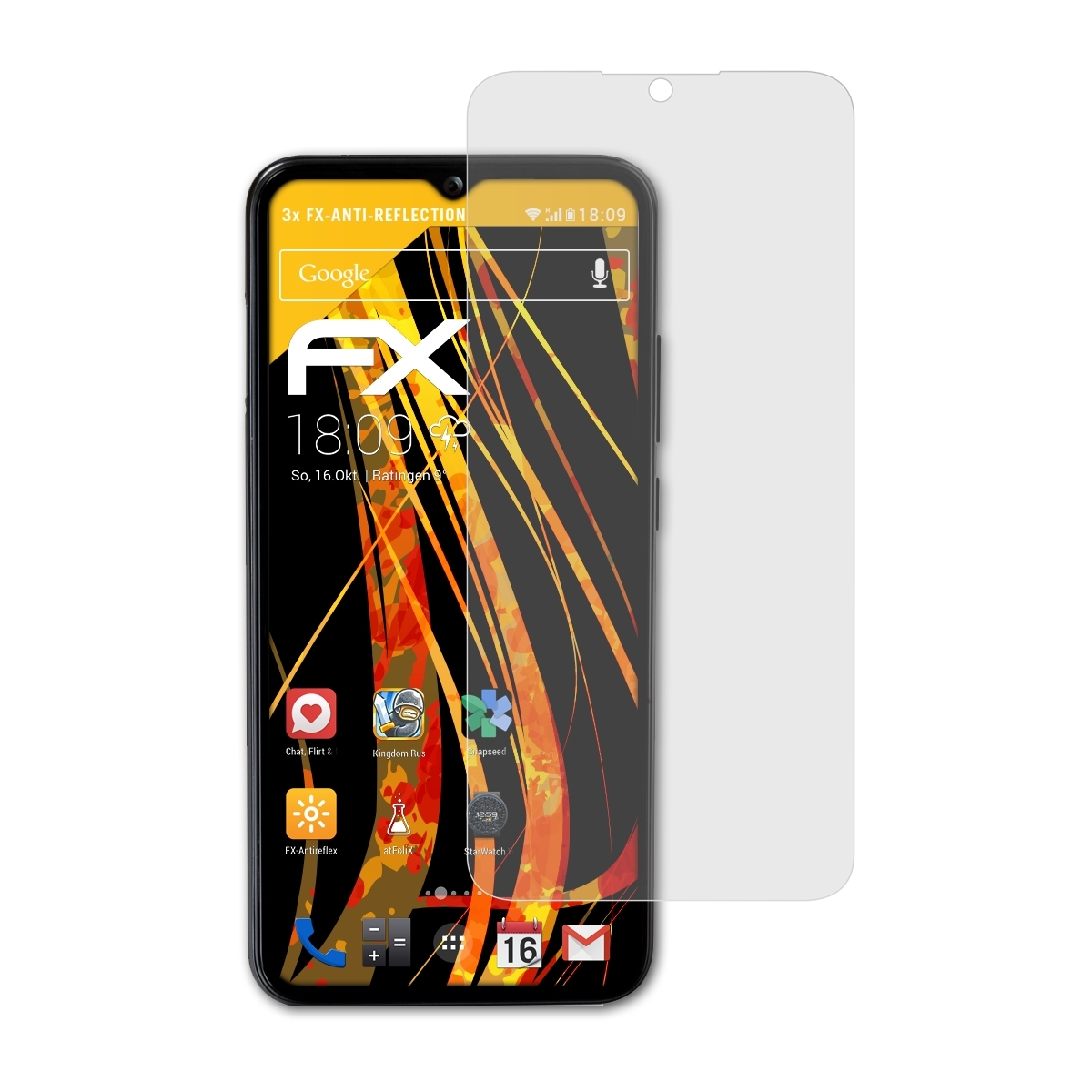 3x Displayschutz(für FX-Antireflex Volla ATFOLIX Phone)