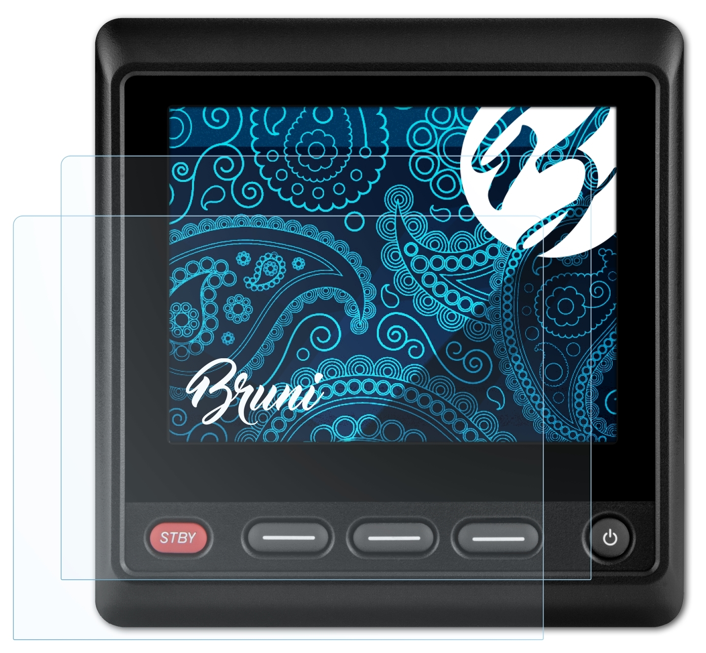 BRUNI 2x Basics-Clear Schutzfolie(für GHC 20) Garmin