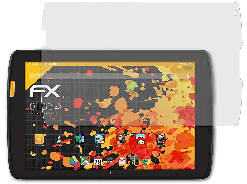 ATFOLIX 2x FX-Antireflex Displayschutz(für Inch)) (10 ET45 Zebra