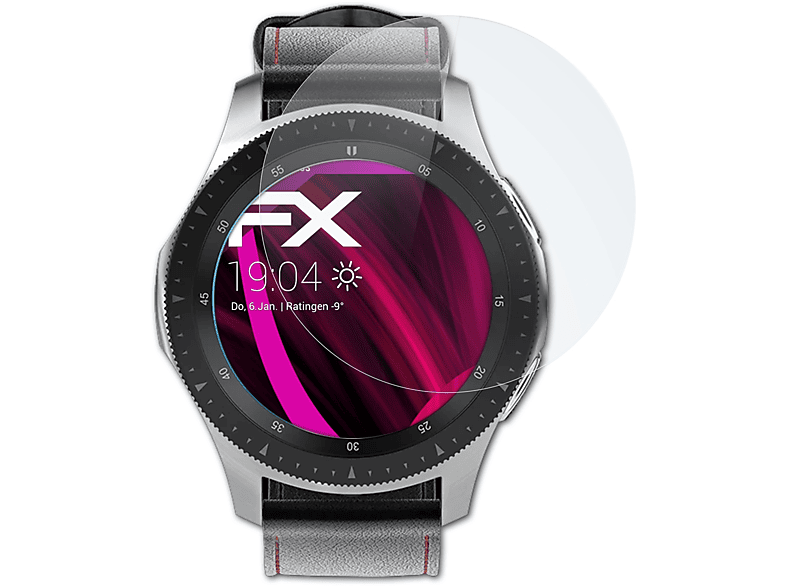 ATFOLIX FX-Hybrid-Glass Schutzglas(für ecom Smart-Ex Watch 01)