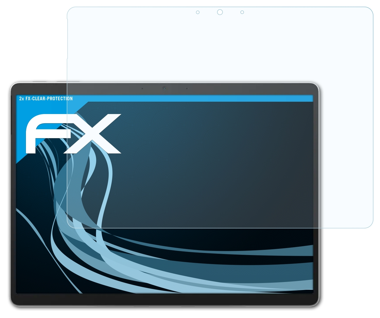 Pro Microsoft Displayschutz(für 2x ATFOLIX 9) FX-Clear Surface