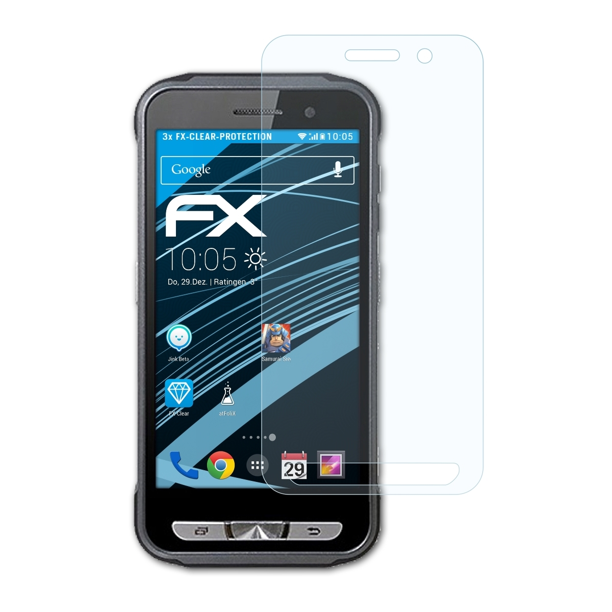 ATFOLIX 3x FX-Clear Displayschutz(für Point PM45) Mobile