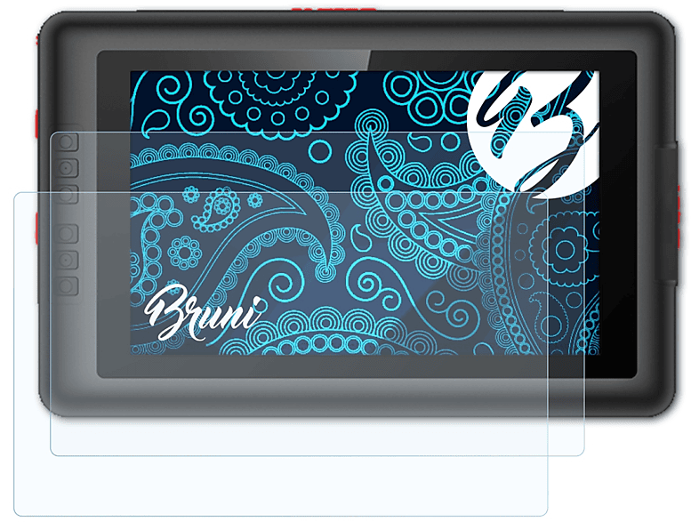 BRUNI 2x Basics-Clear Schutzfolie(für XP-PEN Artist 13.3 V2)
