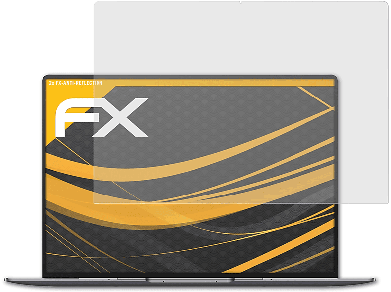 (2022)) ATFOLIX 2x Pro MateBook Displayschutz(für Huawei X FX-Antireflex