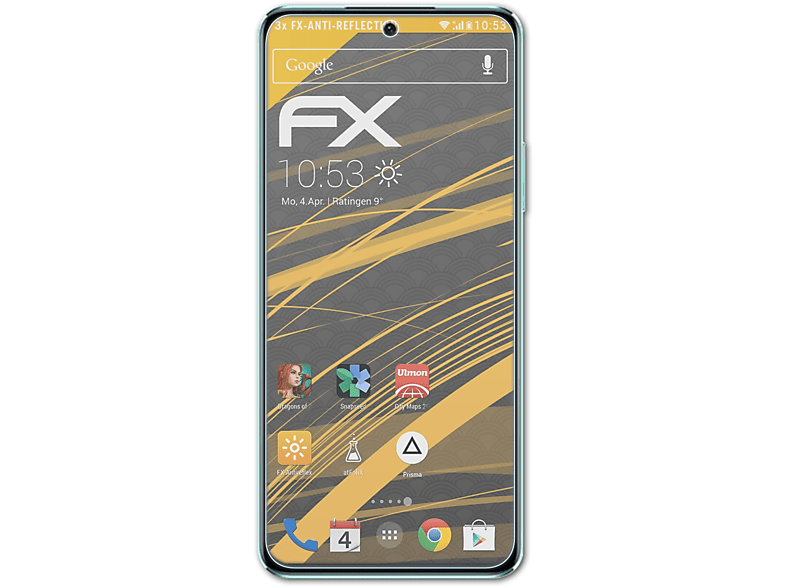 ATFOLIX 3x FX-Antireflex Displayschutz(für Huawei Nova 10 SE)