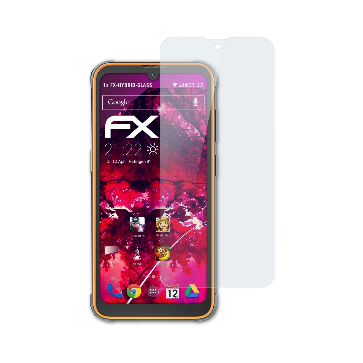 FX-Hybrid-Glass ATFOLIX Blackview Schutzglas(für BV5200)