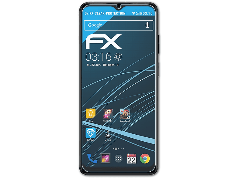 3x FX-Clear Moto ATFOLIX Displayschutz(für E22) Motorola