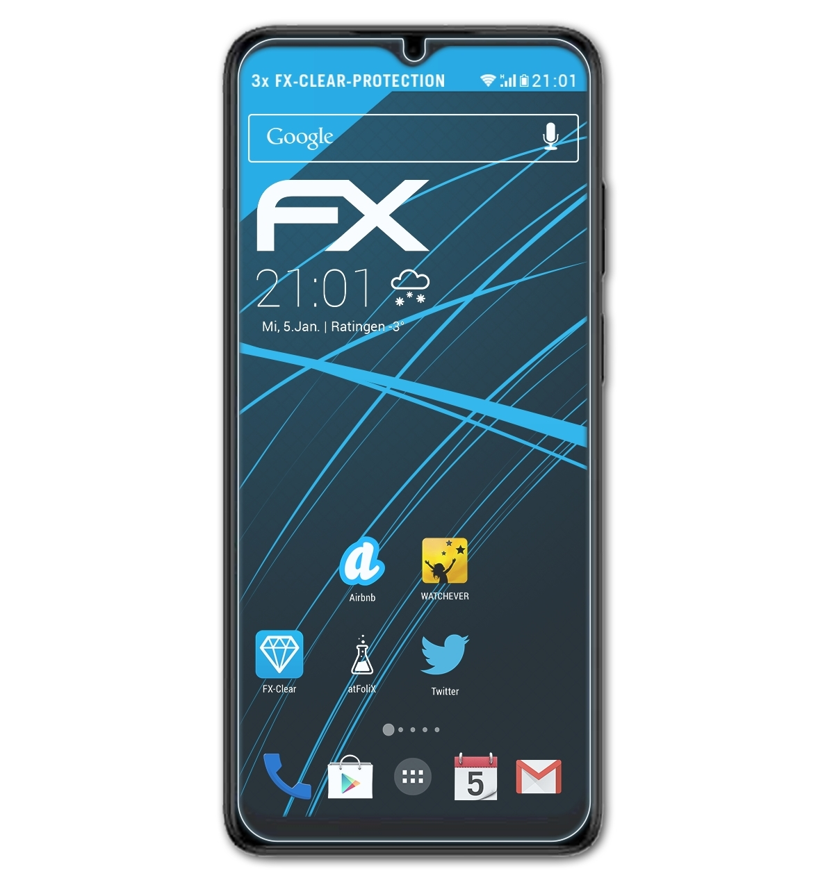 Displayschutz(für FX-Clear 3x E22) Motorola Moto ATFOLIX