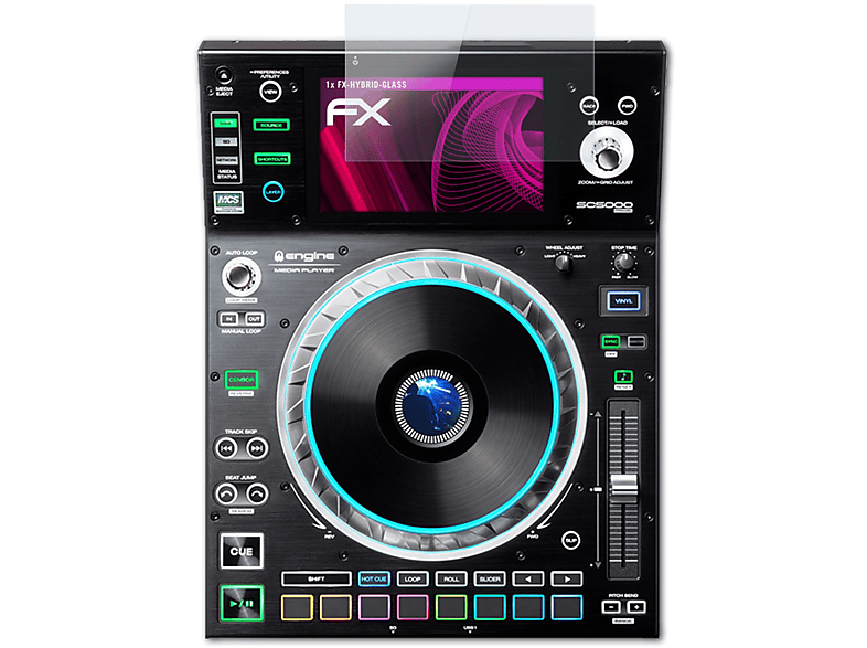 ATFOLIX FX-Hybrid-Glass Schutzglas(für SC5000) Denon DJ