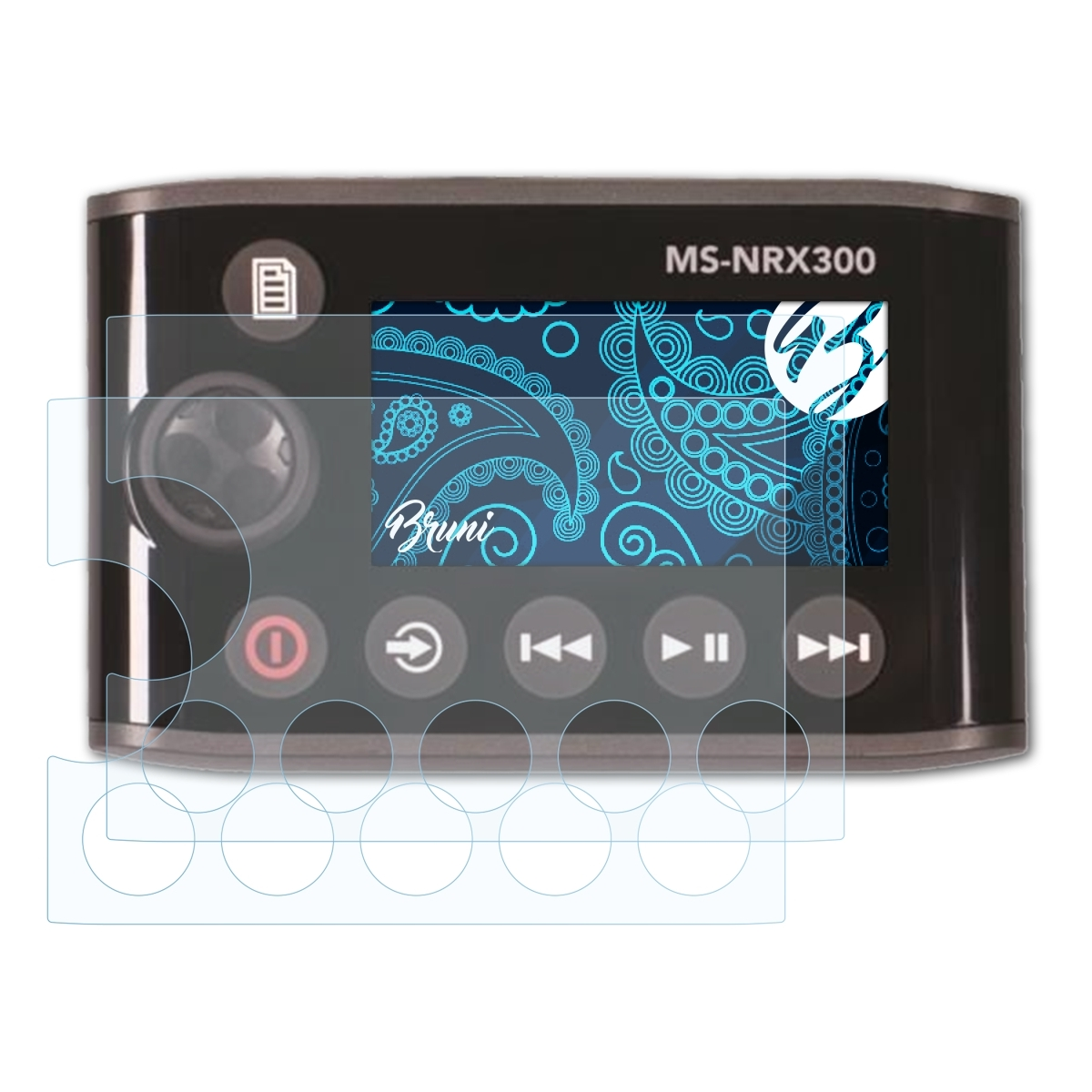 Basics-Clear Garmin BRUNI Fusion MS-NRX300) Schutzfolie(für 2x