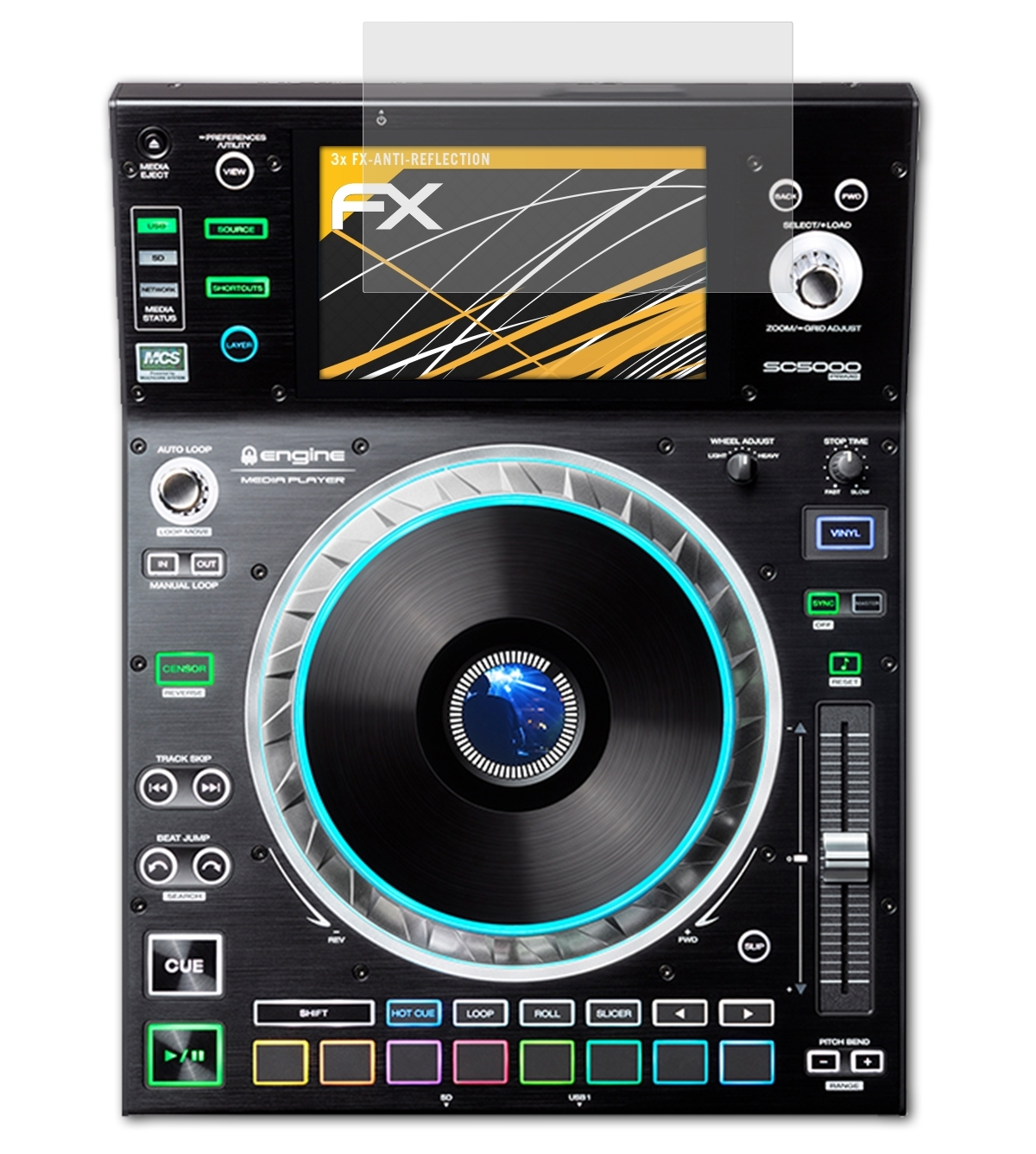 ATFOLIX 3x Displayschutz(für DJ SC5000) FX-Antireflex Denon