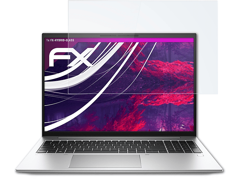 ATFOLIX FX-Hybrid-Glass Schutzglas(für HP EliteBook 860 G9)