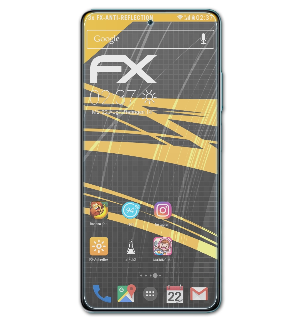 FX-Antireflex 12 Note Pro+) ATFOLIX Xiaomi Displayschutz(für Redmi 3x