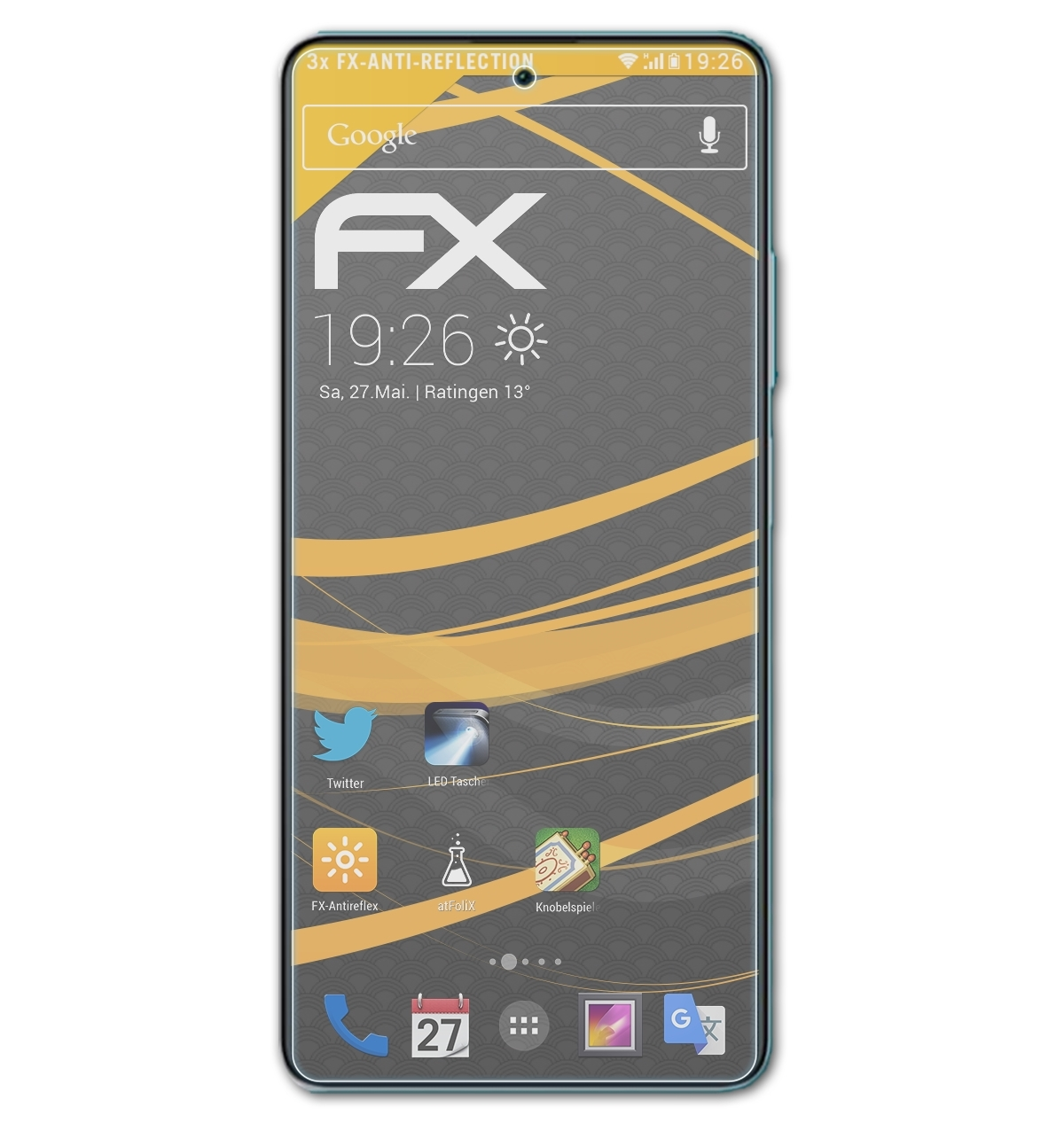 ATFOLIX 3x FX-Antireflex Displayschutz(für 12 Redmi Pro+) Xiaomi Note