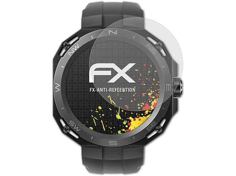 ATFOLIX 3x FX-Antireflex Displayschutz(für Huawei Watch GT Cyber)
