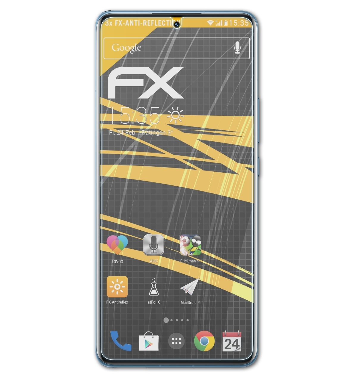 ATFOLIX 3x FX-Antireflex 12T Pro) Xiaomi Displayschutz(für