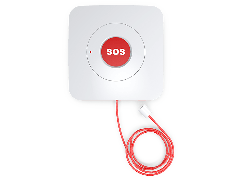 SAFE2HOME SOS Button / Alarmanlage, SP110/SP210 - Funk Alarmanlage Weiß Knopf