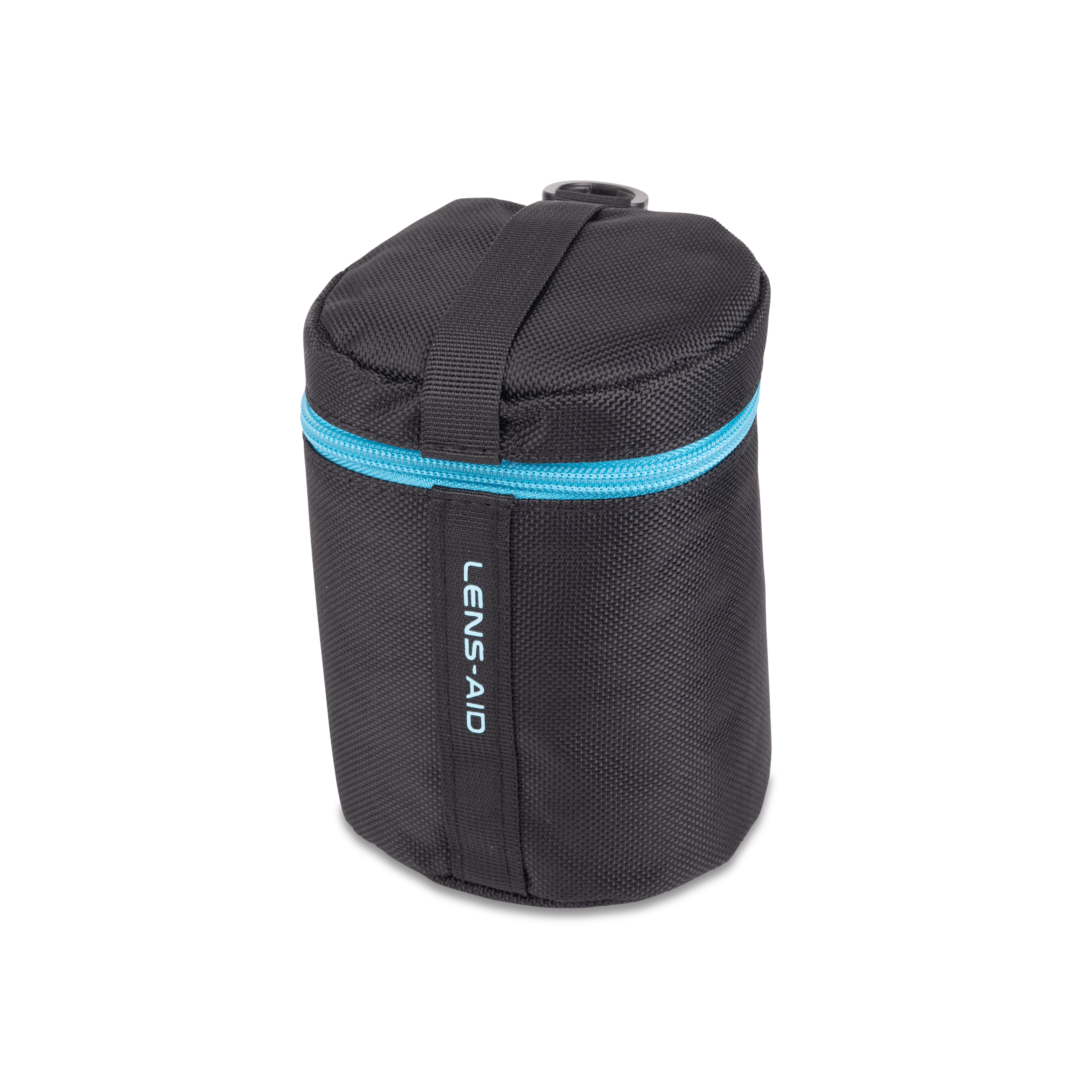 LENS-AID Objektivtasche mit Zipper 14 Tasche, Schwarz/Blau S x cm) (9