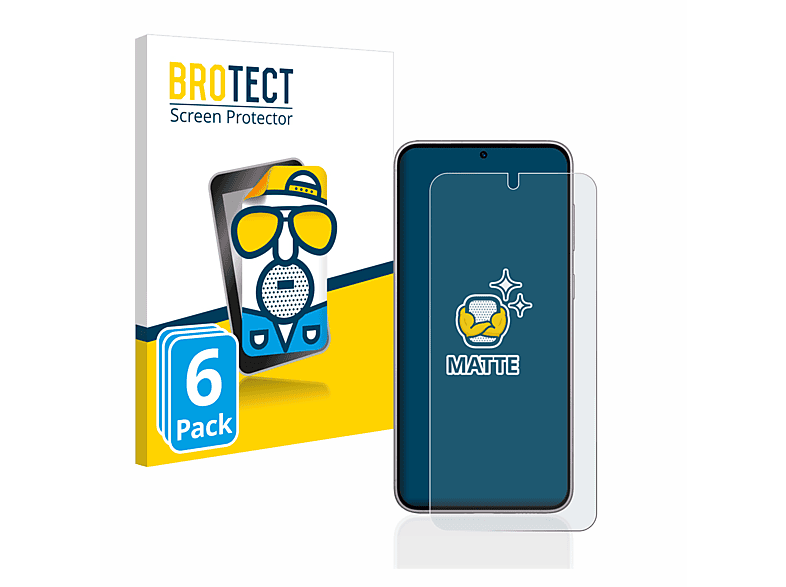 BROTECT 6x matte Enterprise Edition) S23 Schutzfolie(für Galaxy Samsung