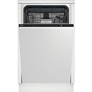 Lavavajillas integrable 45 cm - BEKO DIS48120, 11 servicios, 8 programas, 44,8 cm, Inox